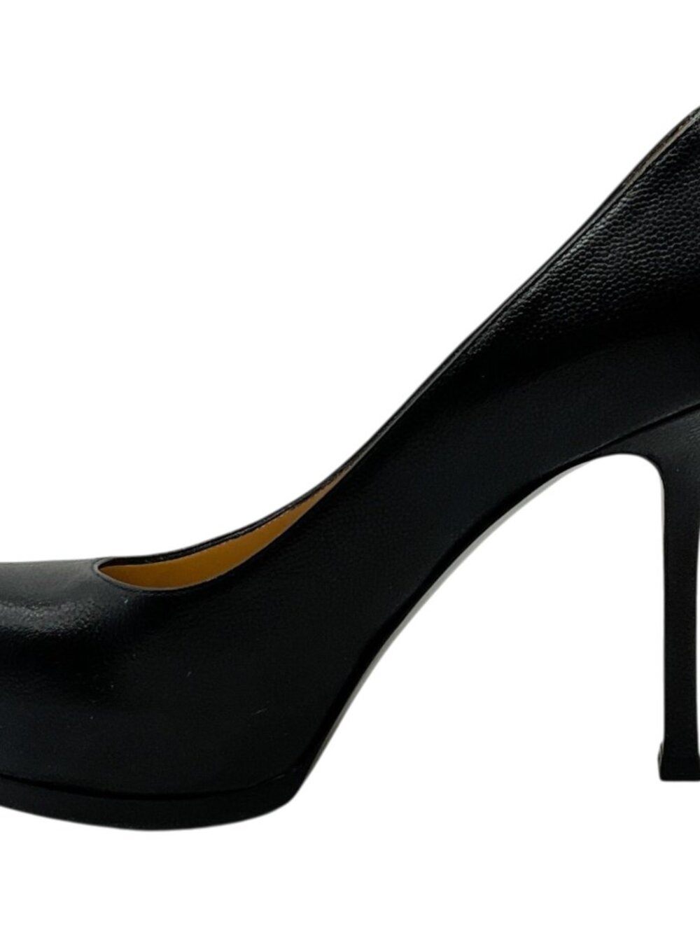 Saint Laurent Black Leather Tribute Platform Pumps - Picture 3 of 6